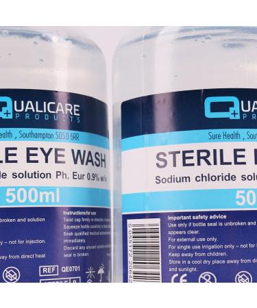 Sterile Eye Wash Solution Saline 500ml - Buy Online on GoSupps.com