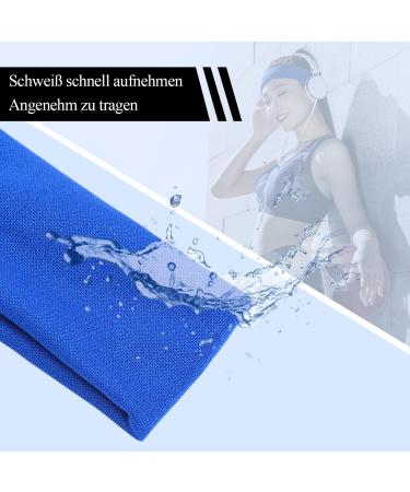 DERAYEE 12 Pack Sports Headbands - Colorful Sweatbands for Jogging Yoga Cycling & Fitness | International Shipping - Buy Online on GoSupps.com