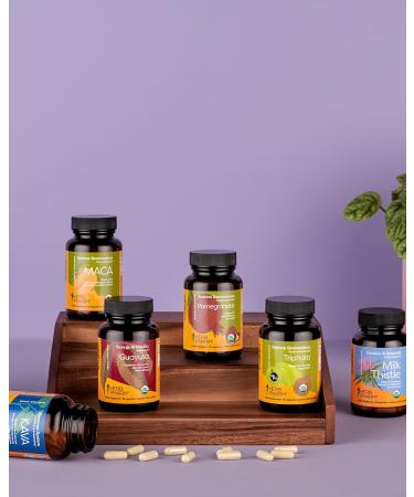 Herb Pharm Triphala Capsules: USDA Organic Cleansing & Detoxification Support & Digestive Health Support with Amla Haritaki & Bibhitaki FAIRWILD Certified | 60 Vegan Capsules Up to 30 Day Supply* 60 Count (Pack of 1) - Buy Online on GoSupps.com