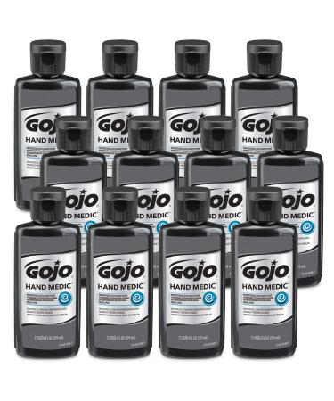 GOJO HAND MEDIC Professional Skin Conditioner Fragrance Free 2 fl oz Travel Size Squeeze Bottle (Pack of 12) - 8142-12