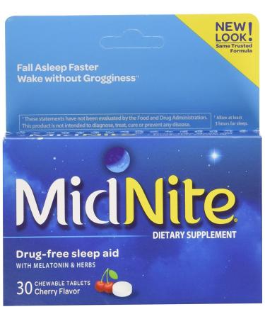 MidNite Natural Sleep Supplement, 30-Count Box (Pack of 2) Original 30 Count (Pack of 2)