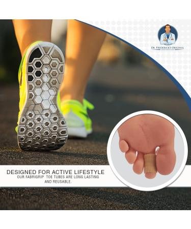 Dr. Frederick's Original Fabrigrip Toe Protectors - Large Size - Prevent Blisters and Cushion Bunions - 2-Pack - Buy Online on GoSupps.com