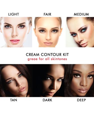 Youngfocus Cosmetics Cream Contour Kit - 8 Colors Highlighting Makeup Palette - Vegan & Cruelty-Free Formula - Hypoallergenic & Easy-to-Follow Instructions - Buy Online on GoSupps.com