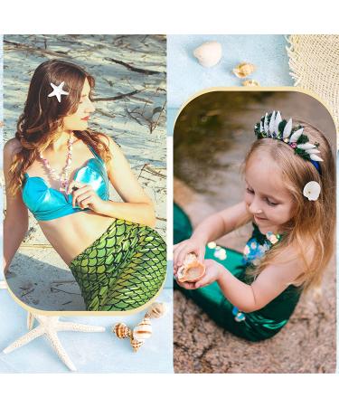 4-Piece Starfish & Shell Hair Clip Set for Women & Girls - Mermaid Crown Accessories - Buy Online on GoSupps.com