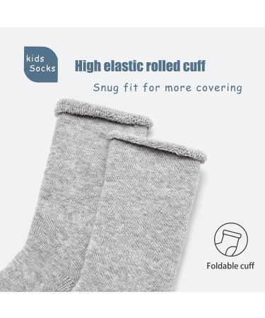 Non Slip Winter Socks for Boys and Girls | 6 Pairs, 2-4 Years | Moon Tree Baby | Warm & Thick Towelling Socks with Grips - Buy Online on GoSupps.com