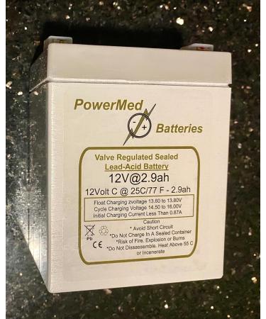 12V 2.9Ah Rechargeable Battery for Medical Devices & Security Systems | UPS Power Backup | 1 Year Warranty - Buy Online on GoSupps.com