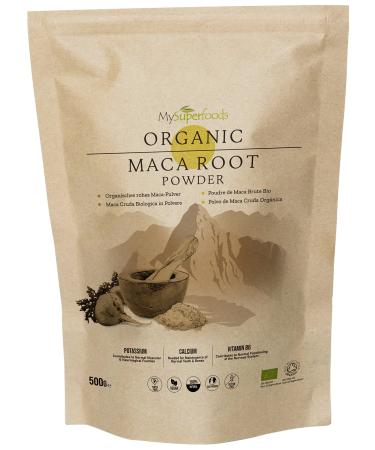 MySuperfoods Organic Maca Root Powder 500g Regular 500 g (Pack of 1)