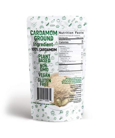 Iya Foods Cardamom Seed Ground - Fresh and Aromatic Cardamom Powder, 3 oz - Buy Online on GoSupps.com