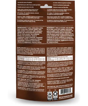 PureBites Freeze Dried Shrimp Cat Treats 23g | 1 Ingredient | Made in USA & Cat Food Topper 80g | Turkey Recipe | Made in USA - Buy Online on GoSupps.com