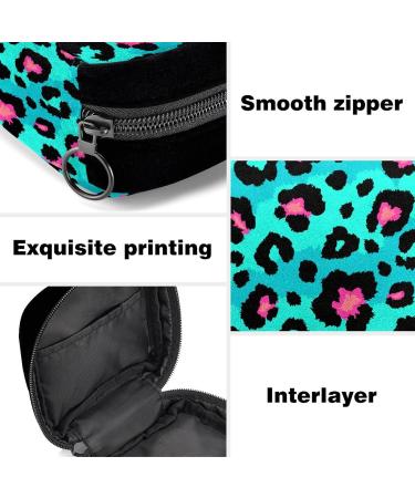 GIAPB Period Bag - Leopard Print Sanitary Napkin Storage and Makeup Pouch - Buy Online on GoSupps.com