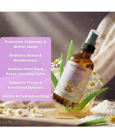 Retox Wellness Mag Mini Nighttime Mist 2oz| Calming Magnesium Mist for Kids| Magnesium Spray with Chamomile & Aloe Vera| Fast-Absorbing & Non-Sticky Formula| Feel Relaxed| Gentle Refreshing Spray - Buy Online on GoSupps.com