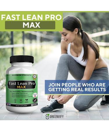 Fast Lean Pro Max Natural Dietary Supplement 60 Capsules 30-Day Supply All Natural Ingredients Vegan Friendly (1) - Buy Online on GoSupps.com