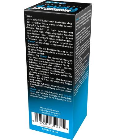 Microbe Lift Therapy 118ml | 100% Biological Bacteria for Fish | Promotes Growth & Vitality | Reduces Illness in Aquariums - Buy Online on GoSupps.com