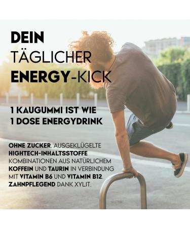 Pwrgrum Energy Chewing Gum 4 Pack | Up to 4 Hours Energy Boost | Sugar-Free & Dental Care | Natural Alternative to Energy Drinks - Buy Online on GoSupps.com