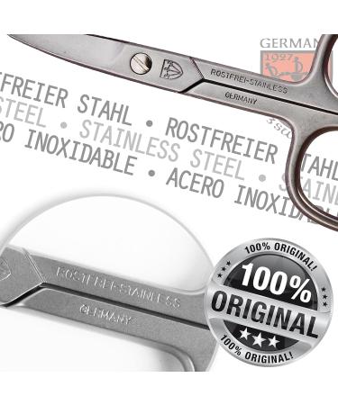 3 Swords Germany - Brand Quality Stainless Steel INOX Curved Nail Scissors with case Manicure Pedicure Grooming - Professional Nail Care by 3 Swords Made in Germany - Buy Online on GoSupps.com