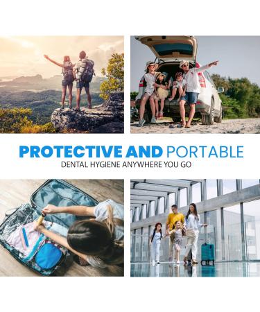 Toothbrush Case Breathable Plastic toothbrush holder travel for Home Travel Business Camping School 4 - Buy Online on GoSupps.com