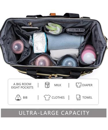 Axcone Sac   Langer Imperm able pour B b - Fourre-Tout Pratique avec Matelas   Langer et Porte T tine - Sac de Voyage Bandouli re Schwarz - Buy Online on GoSupps.com