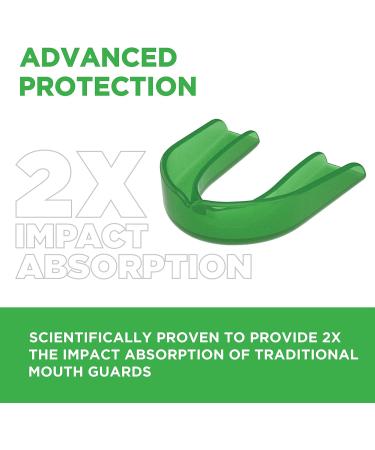 Delta Dental Athletic Mouth Guard 2 Pack - ADA Accepted for Contact Sports - 2X Impact Absorption - Works with Braces - Adult Clear - Buy Online on GoSupps.com