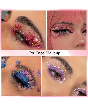 Canvalite Colorful Rhinestones for Face - AB & Clear Face Gems with Quick Dry Glue Picker Wax Pen & Tweezers for Nail Art & Makeup - Buy Online on GoSupps.com