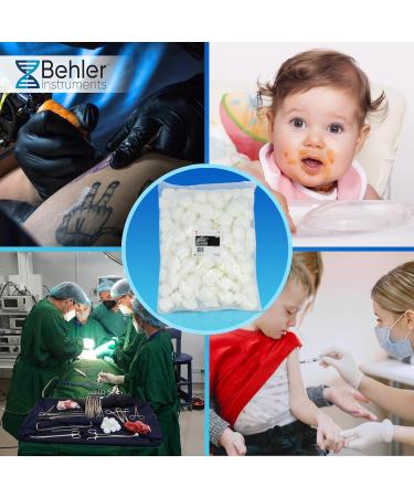 Behler Instruments - Biodegradable Natural Cotton Balls - 100 Units 1g each - Cosmetic cotton balls - White Cotton Balls for Baby - Cotton wool balls - Multipurpose Household Items for Makeup - Buy Online on GoSupps.com