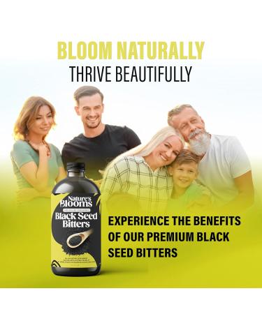 Nature's Blooms: Black Seed Bitters Natural Supplement for Health and Wellness|Super Antioxidant for Immune Support Joints Digestion Hair & Skin|16 oz - Buy Online on GoSupps.com