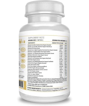 ACTIF Women's Multivitamin 30+ | 30 Organic Vitamins & Herbs | Non-GMO | Made in USA | 2-Month Supply - Buy Online on GoSupps.com