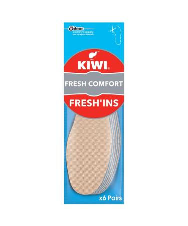 Kiwi Fresh Comfort Fresh'Ins Insoles 12 Insoles Pack of 6