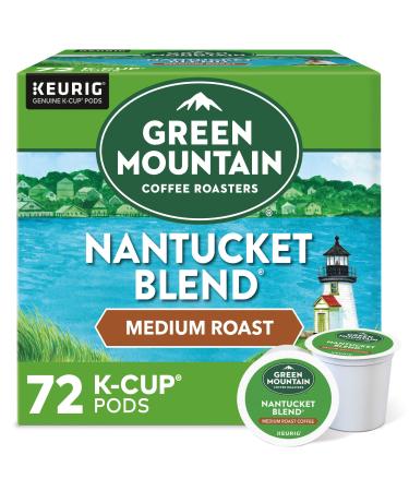 Green Mountain Coffee Roasters Nantucket Blend, Single-Serve Keurig K-Cup Pods, Medium Roast Coffee Pods, 72 Count Nantucket Blend 72 Count (Pack of 1)