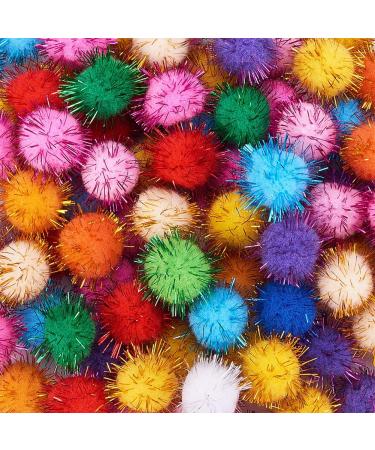 PandaHall 100 Pcs Assorted Multicolor Pom Poms 25mm - DIY Arts & Crafts Decorations - Buy Online on GoSupps.com