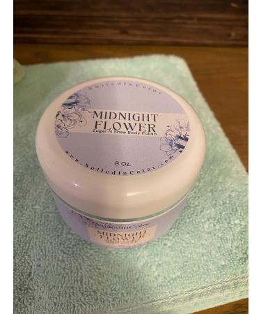 NailedInColor Midnight Flower Scented Women's Sugar N Shea Body Scrub - Buy Online on GoSupps.com