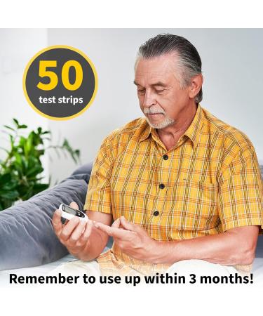 Pempa 50 x Blood Sugar Test Strips | Accurate Home Diabetes Testing | Easy Blood Glucose Monitoring Device - Buy Online on GoSupps.com