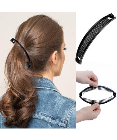 18-Piece Banana Hair Clips Set | Classic Twist Comb Accessories for Women Girls - 11/29 Teeth Ponytail Clips - Buy Online on GoSupps.com