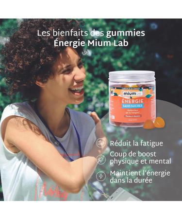 Mium Lab - Energy: Boost Boost & Reduction of Physical & Mental Fatigue - Adaptogenic Plants (Guarana & Ginseng) Caffeine Naturally Present and Vit C - Cure 21 Days - Made in France - Buy Online on GoSupps.com