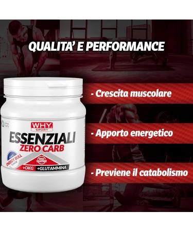 WHY SPORT Essential Zero CARB essential amino acids with vitamin B6 and glutamine Energy Bull flavor 240 g - Buy Online on GoSupps.com