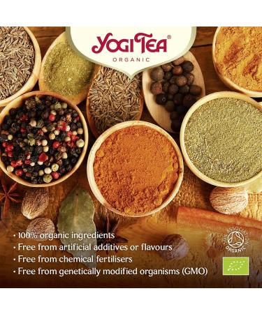 YOGI TEA Organic Herbal Tea - Sweet Chai - pack of 6 - 17 Tea Bags - Buy Online on GoSupps.com