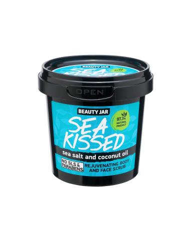Beauty Jar Sea Kissed Body and Face Scrub 7.05 OZ (200 g) - Wrinkle -Smoothing Skin Lifting Nourishing and Protective Effect - Sea Salt Coconut Oil