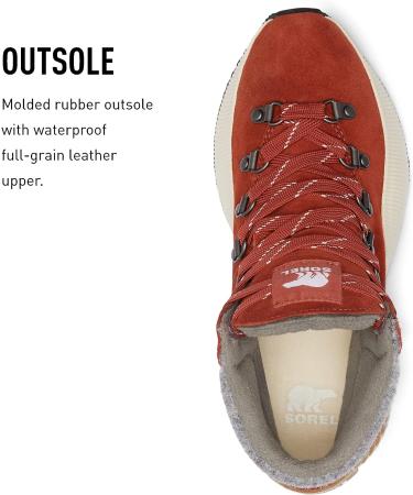 Sorel Women's Out 'N About III Conquest Waterproof Boot - Size 8 - Red/Chalk - Buy Online on GoSupps.com