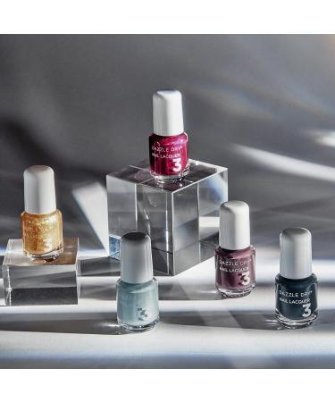 Dazzle Dry Nail Mini Lacquer - Kaleidoscope Full Coverage Metallic Fuchsia (0.17 fl oz) - Perfect for 5 Manicures - Buy Online on GoSupps.com