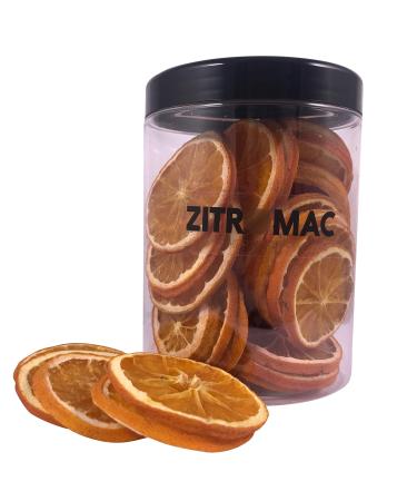 ZITROMAC Dried orange slices Dried fruits for cocktails Dried quality orange Dried fruit without sugar for decoration crystals drinks wreath making supplies Dried orange natural 100 Large jar Large jar