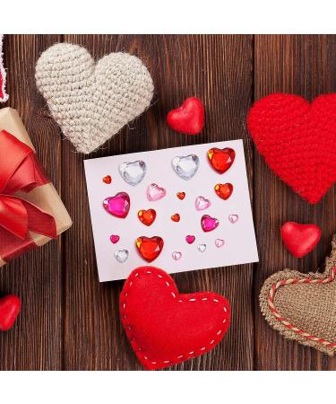 516 Pcs Acrylic Heart Gems Stickers - Self-Adhesive Rhinestone Sticker for Face, Nails & DIY Crafts - Bright Color Crystal Sticker Set for Wedding & Jewelry Making - Buy Online on GoSupps.com