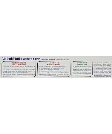 HENKEL Vademecum Tooth Whitening & Plants 75 ml - Enhance Your Smile | International Shipping Available - Buy Online on GoSupps.com