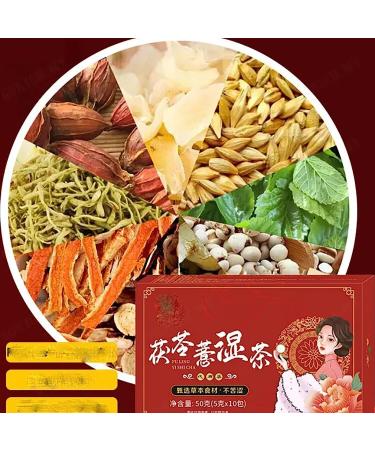 Body Dampness Clearing Herbal Tea Dampness Removing Tea Fu Ling Tea Nourish The Liver and Protect The Liver Fu Ling Yi Shi Cha 18 Flavors Liver Care Tea Chinese Nourishing Liver Tea (1BOX) - Buy Online on GoSupps.com