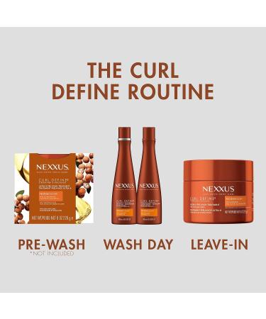 Nexxus Curl Define Shampoo & Conditioner 2 Count - ProteinFusion for Curly/Coily Hair, Strengthening & Moisturizing - Sulfate-Free with Marula Oil 13.5 oz - Buy Online on GoSupps.com
