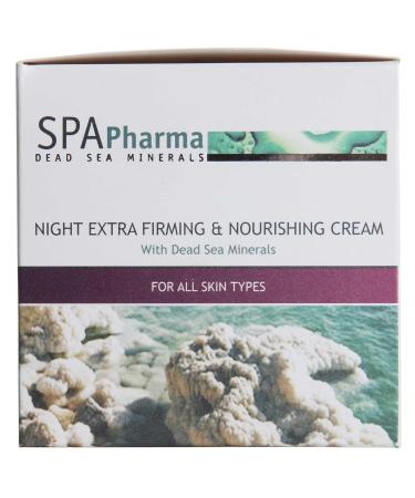 Spa Pharma Night Extra Firming & Nourishing Cream for All Skin Types Enriched with Dead Sea Minerals (1.7 Fluid Ounce) - Buy Online on GoSupps.com