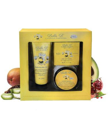 BELLA B 3-Piece Gift Set | Perfect Pregnancy Gifts for First-Time Moms | Sitz Bath Soak & Moisturizing Cream | Ideal Mom-To-Be Gift Basket - Buy Online on GoSupps.com