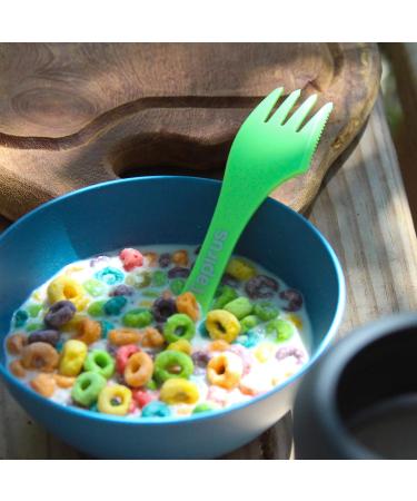 Tapirus Spork to Go V8 Set - 8 Colorful BPA Free Sporks for Camping - Spoon, Fork, and Knife Combo with Bottle Opener and Carry Case - Buy Online on GoSupps.com