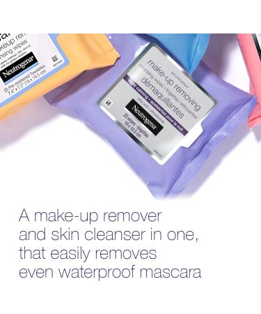 Neutrogena Makeup Removing Cleansing Wipes Night Calming - 19 x 18.5 cm - Pack of 2 - 25 Count - Buy Online on GoSupps.com