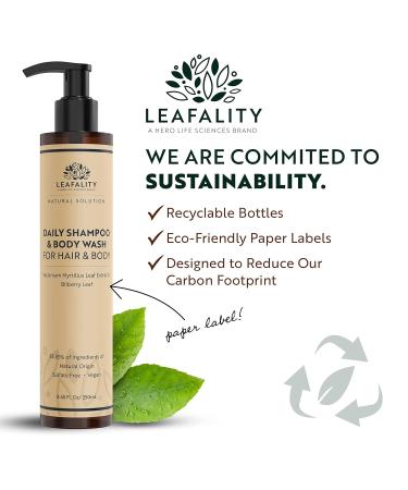 Salon Grade Daily Shampoo & Body Wash | Sulfate Free Vegan Natural Ingredients | 8.45 oz - Perfect for All Hair & Skin Types International Shipping Available - Buy Online on GoSupps.com