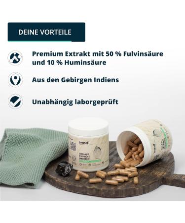 Buy brandl Shilajit Capsules - 500mg Extract with 50% Fulvic Acid & 10% Humic Acid - 120 Capsules of Original Mumijo Shilajit - Buy Online on GoSupps.com