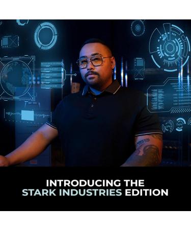 Gunnar Men's Stark Industries Blue Light Blocking Glasses - Amber (Pack of 1) | International Shipping Available - Buy Online on GoSupps.com